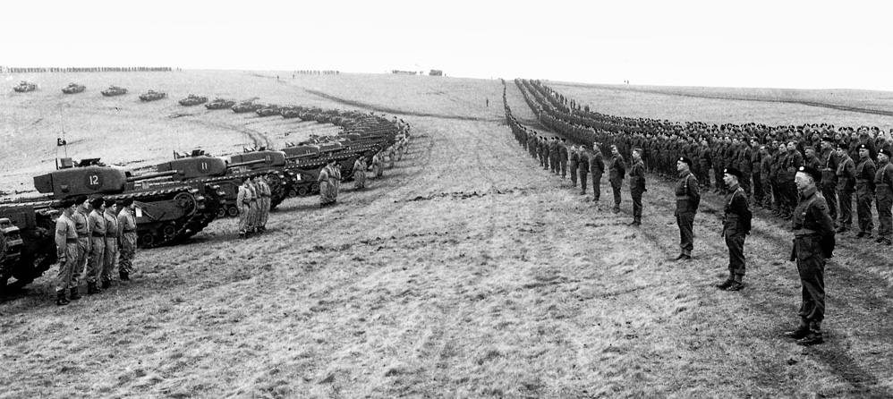 You are currently viewing King George VI Inspects the Regiment